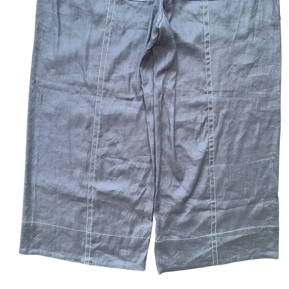 NEW Anthropologie Maeve Tie Waist Wide Leg Casual Breezy Linen Blend Pants XL - Picture 8 of 11